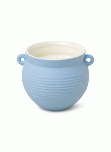 Керамична соева свещ Падивакс Санторини – светло синя - розмарин и морска сол